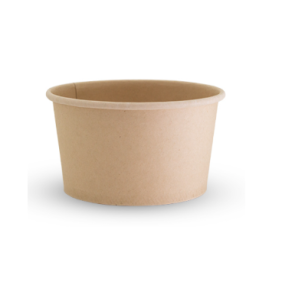 12oz PLA Lined Round Bamboo Bowl (500/box)