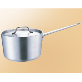 200(D)x125(H)mm Alum Sauce Pan 2.5lt with S/Steel Lid-Heavy Duty