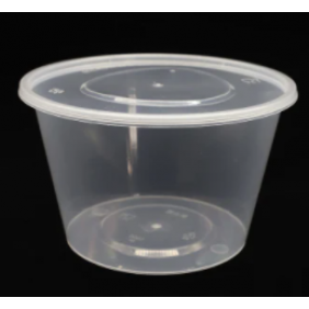 20oz Round Plastic Container 560ml with Lid (450Set/Box)