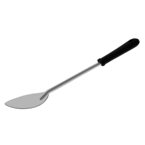 380mm Solid Spoon With Black Plastic Handles