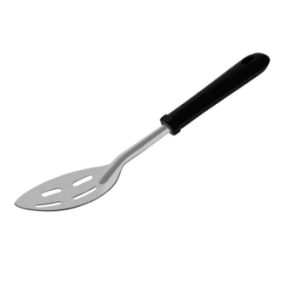 280mm Slotted Spoon With Black Plastic Handles