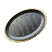 Cast Iron Sizzle Plate Set 29x18cm