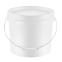 10Ltr Bucket with Handle and Lid-White;265mm(T) x 240mm(H) x 244mm(B)
