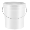 15Ltr Bucket with Handle and Lid-White;275mm(T) x 320mm(H) x 240mm(B)
