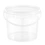 2.2Ltr Bucket with Handle and Lid-Clear