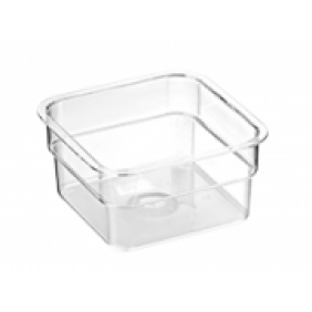 2 Litre Plastic Storage Bucket with Lid-Square-180x180x100mm
