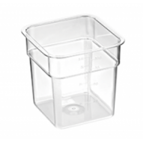 3.5 Litre Plastic Storage Bucket with Lid-Square-183x183x184mm