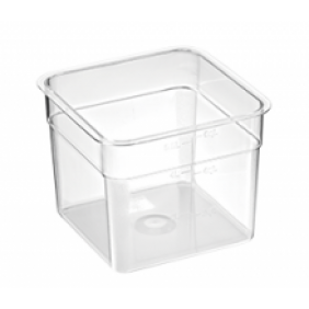 5.5 Litre Plastic Storage Bucket with Lid-Square-221x221x177mm