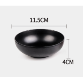 Melamine Bowl 115x40mm(DxH)-Black