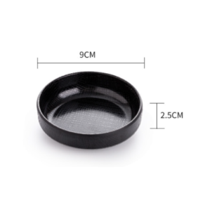 Melamine Sauce Dish 9cm(D)x2.5cm(H)-Black