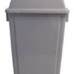 Grey Plastic Bin 42 Litre with Lid