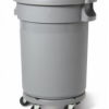 Grey Plastic Bin 80 Litre with Lid & Dolly