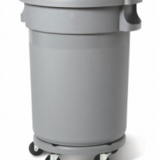 Grey Plastic Bin 80 Litre with Lid & Dolly