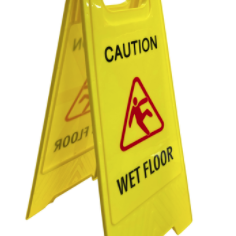 Nonslip 'A'Frame Caution Warning Sign (Yellow)