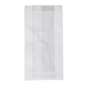 1 Ply 185x100x40mm Paper Bag White Satchel (1000/pack)