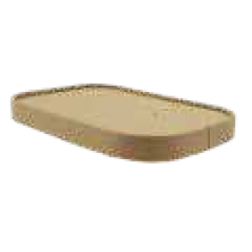 Paperboard Rectangle Lid - PLA Lined (300/box)