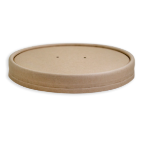 Paper Lid for Round Paper Bowl 750ml & 1000ml-PLA Lined (600/box)