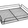 Glass Washing Basket - 430x350x75mm,Black