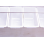 S/Steel Condiment Trays 4 Compartment