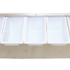 S/Steel Condiment Trays 5 Compartment