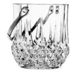 Acrylic Ice Bucket 130(D)X140(H)mm with S/Steel Handle