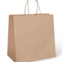 Paper Carry Bag Large Kraft Twist Handle 30x30x18cm (250/Ctn)