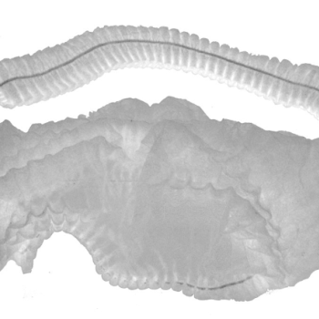 Hair Cap Crimp White 21" (100/Pack)