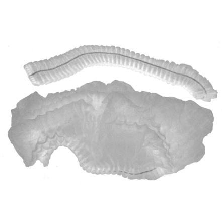 Hair Cap Crimp White 21" (100/Pack)