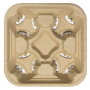 Moulded Fibre 4 Cup Carry Tray (300 Sheets/box)