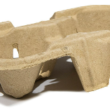 Moulded Fibre 2 Cup Carry Tray (500 Sheets/box)