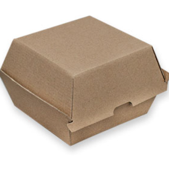 Regular Burger Box - Kraft Board 105x105x85mm (250 Sheets)