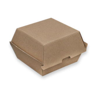 Regular Burger Box - Kraft Board 105x105x85mm (250 Sheets)