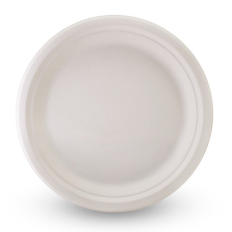 9" Round Plate 230mm - Sugarcane  (125 Sheets)