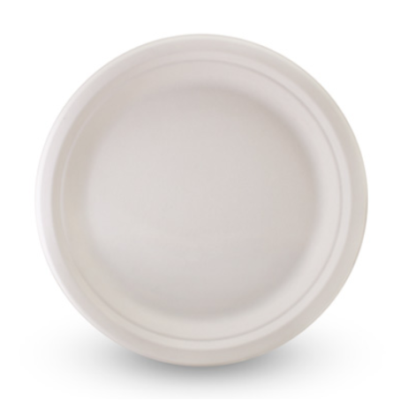 9" Round Plate 230mm - Sugarcane  (125 Sheets)