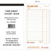Single Docket Book 100 Leaves with Claim Slip-Take Away (lengthening) (10/pack)