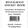Duplicate Docket Book 50 Leaves-Carbonless (10/pack)