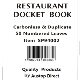 Duplicate Docket Book 50 Leaves-Carbonless (10/pack)