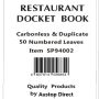 Duplicate Docket Book 50 Leaves-Carbonless (10/pack)