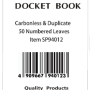 Duplicate Docket Book 50 Leaves-Carbonless (lengthening) (10/pack)