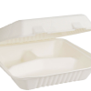 9"x9" Fibre Large Dinner Pack 3 COMP-Sugarcane (200 Sheets)