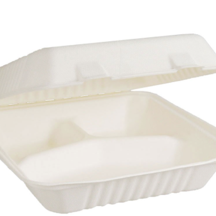 9"x9" Fibre Large Dinner Pack 3 COMP-Sugarcane (200 Sheets)
