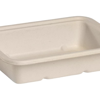 500ml Fibre Natural Sugarcane Takeaway Container (500 Sheets)