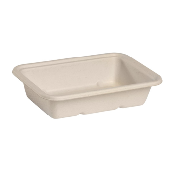 500ml Fibre Natural Sugarcane Takeaway Container (500 Sheets)