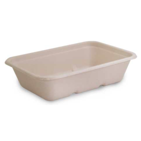 650ml Fibre Natural Sugarcane Takeaway Container (500 Sheets)