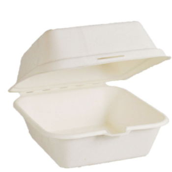 6"x6" Fibre Burger Clam-Sugarcane (500 Sheets)