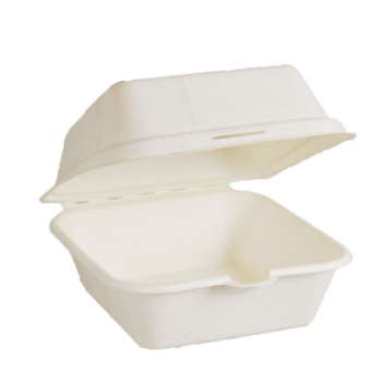 6"x6" Fibre Burger Clam-Sugarcane (500 Sheets)