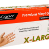 Extra Large Natural Vinyl Gloves - Powdered (100/Box)