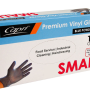 Small Blue Vinyl Gloves - Powder Free (100/Box)
