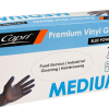 Medium Blue Vinyl Gloves - Powder Free (100/Box)