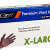 Extra Large Blue Vinyl Gloves - Powdered (100/Box)